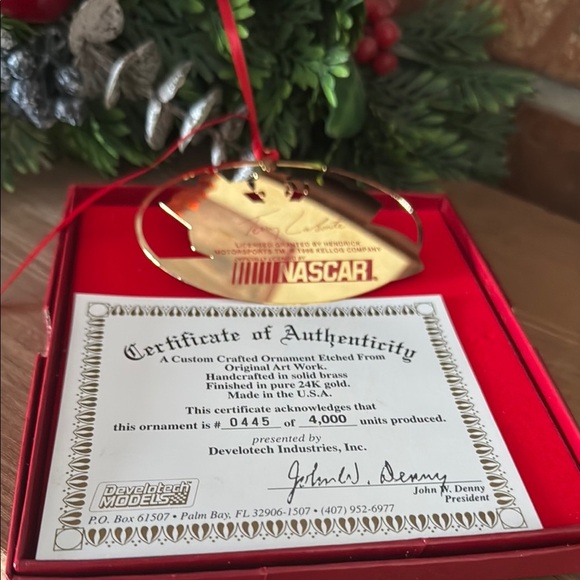 1996 Terry Labonte NASCAR Winston Cup Championship 24K Gold Ornament Collectible - Picture 4 of 6